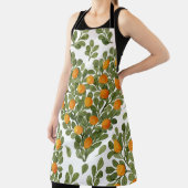 ハートオレンジ：緑の枝が大好き。 エプロン (インサイチュ)