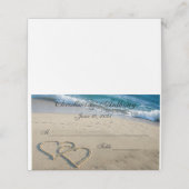ハートオンザショアウェディングレセプション座席表 プレイスカード (外部開封)