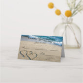 ハートオンザショアウェディングレセプション座席表 プレイスカード (正面)