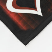 ハートオンチェッカーボード フリースブランケット (角)