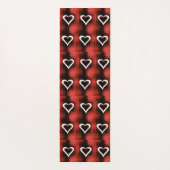 ハートオンチェッカーボード ヨガマット (裏面)