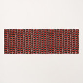 ハートオンチェッカーボード ヨガマット (裏面(横))