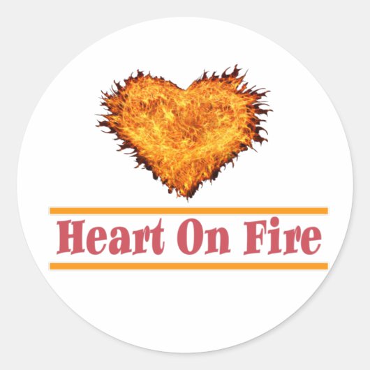 ハートオンファイアワードアートデザイン ラウンドシール (正面)