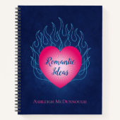 ハートオンファイアーロマンチックアイディア ノートブック (正面)