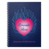 ハートオンファイアーロマンチックアイディア ノートブック (正面)