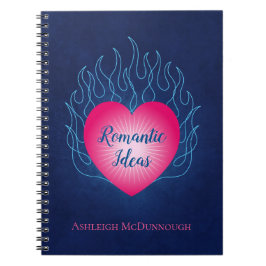 ハートオンファイアーロマンチックアイディア ノートブック