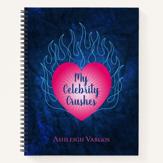 ハートオンファイア有名人クラッシュ ノートブック (正面)