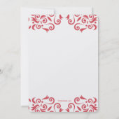 ハートオンプレートリハーサルディナー招待状 招待状 (裏面)