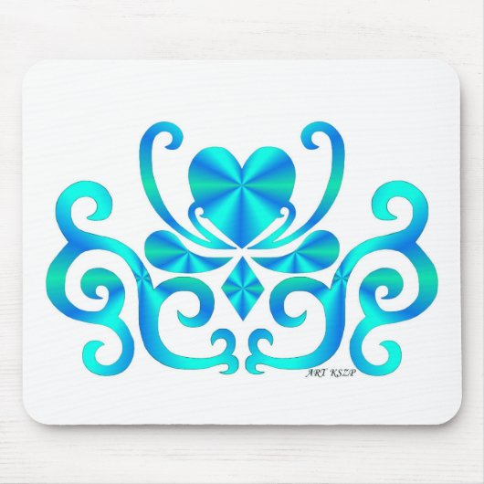 ハートオンリリー – 虹 マウスパッド (正面)