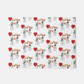 ハートオン火災雪だるまドアマット ドアマット (正面)