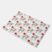 ハートオン火災雪だるまドアマット ドアマット (アングル)