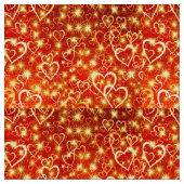 ハートオン火 ファブリック (クローズアップ)