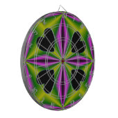 ハートオン紫のグリーンレインボー ダーツボード (正面左)