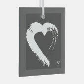 ハートオーナメント ガラスオーナメント (正面右)