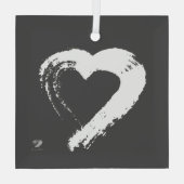 ハートオーナメント ガラスオーナメント (裏面)