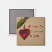 ハートオーナメント – クリスマスに必要なもの マグネット (正面/裏面)