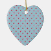 ハートオーナメント – シャビーシックスモールハート セラミックオーナメント (右)