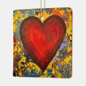 ハートオーナメント セラミックオーナメント (左)