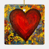 ハートオーナメント セラミックオーナメント (裏面)