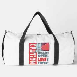 ハートオープン、愛が入るかもしれない（バレンタインデー） ダッフルバッグ
