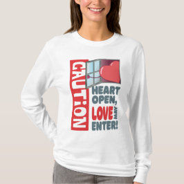 ハートオープン、愛が入るかもしれない（バレンタインデー） Tシャツ