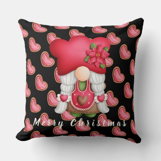 ハートカスタマイズ格言文字とカラー20"X20" クッション (正面)