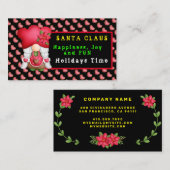 ハートカスタマイズ格言色と文字 名刺 (正面/裏面)