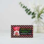 ハートカスタマイズ格言色と文字 名刺 (スタンド正面)