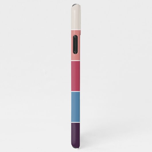 ハートカスタムと名前の上品なロマンチックな恋 iPhoneケース (右側)