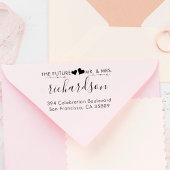 ハートカスタムとMrミセス結婚の差出人住所 ラバースタンプ