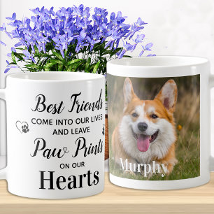 ハートカスタムの写真の写真ポーのプリントPet Memorial コーヒーマグカップ