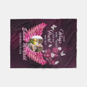 ハートカスタムは準備ができていたが、私の翼は準備ができていなかった フリースブランケット (正面(横))