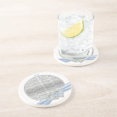 ハートカスタムアイスブルーリボンコースター コースター (側面)