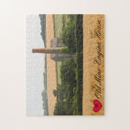 ハートカスタムオールドマインエンジンハウスコーンウォールフォト ジグソーパズル