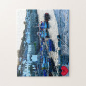 ハートカスタムカバーバックハーバーダスクコーンウォールフォト ジグソーパズル (縦)