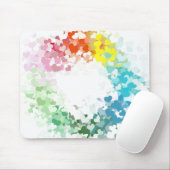 ハートカスタムカラフル抽象芸術トレンディーモダン マウスパッド (マウス)