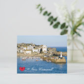 ハートカスタムセントアイブハーバーピアコーンウォールフォト シーズンポストカード (スタンド正面)