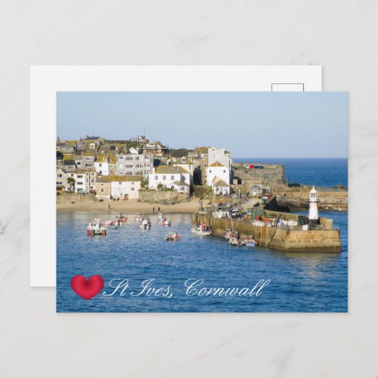 ハートカスタムセントアイブハーバーピアコーンウォールフォト シーズンポストカード (正面/裏面)