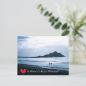 ハートカスタムセントミカエルズ山コーンウォール+ウマ シーズンポストカード (スタンド正面)