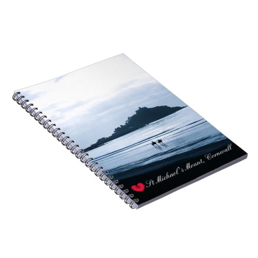 ハートカスタムセントミカエルズ山コーンウォール+ウマ ノートブック (右側)