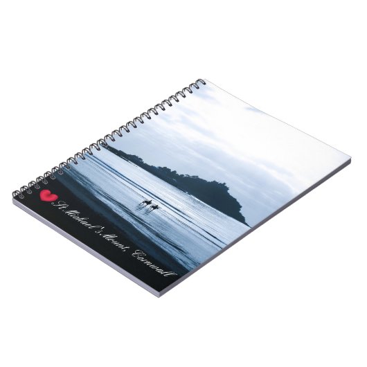 ハートカスタムセントミカエルズ山コーンウォール+ウマ ノートブック (左側)