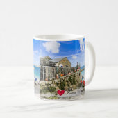 ハートカスタムセンネンハーバーボーツコーンウォールフォト コーヒーマグカップ (正面右)