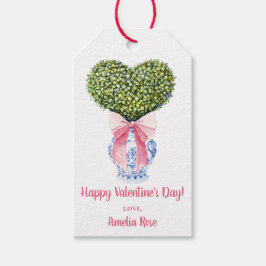 ハートカスタムチノワセリーTOPIARYバレンタインデー ギフトタグ