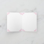 ハートカスタムノートカードからの愛と カード (内部)