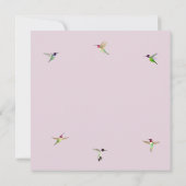 ハートカスタムハミングバードバレンタインズデイカード カード (裏面)