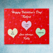 ハートカスタムバレンタインジグソーパズルギフトinスズ ジグソーパズル