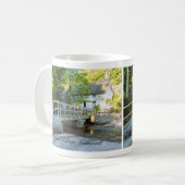 ハートカスタムヘルフォードビレッジブリッジコーンウォールフォト コーヒーマグカップ (正面左)