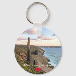 ハートカスタムホエールコーツSt Agnes Cornwall写真 キーホルダー