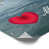 ハートカスタムメヴァギセイフィッシュランディングキーコーンウォール ポスター (角)