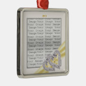 ハートカスタムレモンリボンオーナメント メタルオーナメント (右)